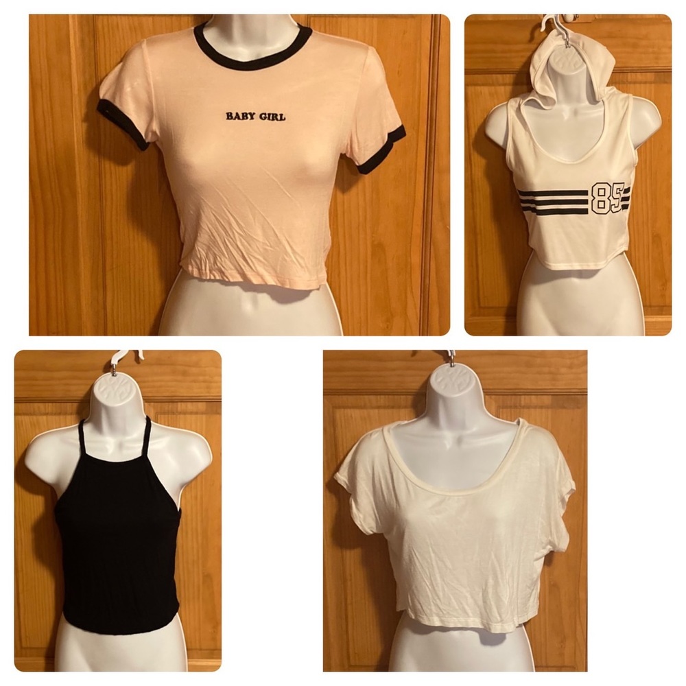 Womens crop top bundle of (4) Sz XS/S